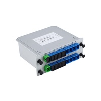 Répartiteur PLC de type cassette Lenew FTTH à fibre optique SC 1x8 LGX