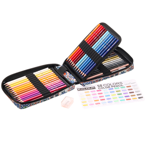 KALOUR 50 Set di matite colorate in cerniera borsa in Nylon con nucleo morbido piombo <span class=keywords><strong>e</strong></span> vibrante Multi <span class=keywords><strong>colore</strong></span> per schizzi di pittura <span class=keywords><strong>e</strong></span> colorazione - Product Image 6