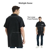 Vestes personnalisées avec logo pour femmes et hommes, avec col, fermeture éclair, combinaison de travail, coiffeur, animaux de compagnie, blouse de travail, veste de salon, chemise de styliste, blouse de coiffure