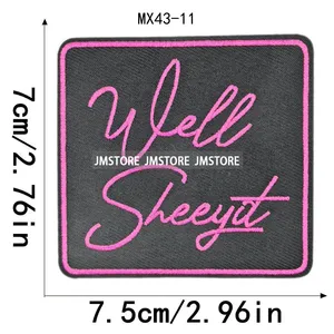재미있는 흑인 소녀 마법 예쁜 소녀 명언 아이언온 소형 배지 열접착 자수 패치 티셔츠 모자 가방용 - Product Image 6