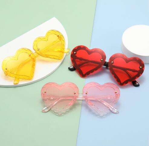 GG152 Fashion Children Love Shades Sun Glasses Rimless Plastic