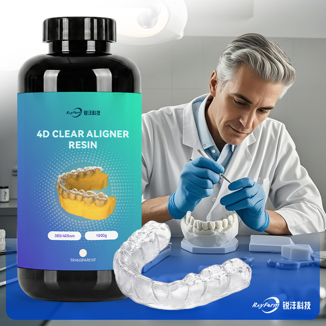 Orthodontic Model Resin for Clear Aligners Dental Restoration Retainers Photocurable High Precision Rayform Brand 100% Purity
