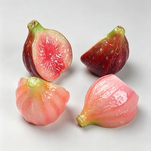 Miniatura di cibo giocattolo, cartone animato tridimensionale, forcina a forma di <span class=keywords><strong>fico</strong></span>, magnete da frigorifero, portachiavi, ciondolo, accessorio decorativo fai da te in resina - Product Image 3