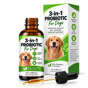 Enzyme digestive canine puissante en liquide avec probiotiques et prébiotiques bioactifs <span class=keywords><strong>pour</strong></span> soutenir les chiens ayant un estomac sensible 2oz - Product Image 1