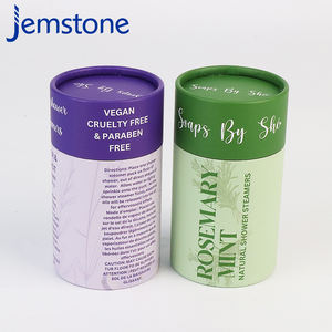 Caja de Tubo de Cartón Kraft Ecológica Impresa Personalizada para Loción Corporal, Embalaje de Tubo de Papel Cilíndrico Redondo para Sales de Baño y Jabón - Product Image 2