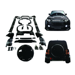 Kit de Carrocería para <span class=keywords><strong>Range</strong></span> <span class=keywords><strong>Rover</strong></span> Defender 2020 <span class=keywords><strong>007</strong></span> Versión Negra, Luces Traseras, Cubierta de Neumáticos, Alerón, Tubos de Escape - Product Image 1