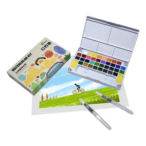 Uci hign chất lượng rắn màu nước R trẻ em sơn Marker Set đa màu sắc đầy màu sắc cho vẽ bằng văn bản vui vẻ