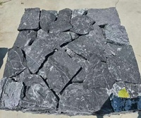 Ardoise noire Taihang de qualité supérieure, pavage aléatoire, pierre naturelle fendue pour pavage de jardin, revêtement mural extérieur, décoration paysagère