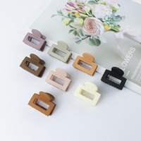 Petite couleur gelée creux rectangle mâchoire pinces à cheveux belle pince à cheveux accessoires de cheveux de haute qualité pour les filles