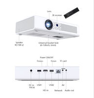 BYINTEK R19 Hottest DLP Mini 3D Projecteur 4K Intelligent Android Sans Fil Affichage Beamer Pico Portable Proyector Pour Une Utilisation Home Cinéma