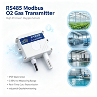 Transmetteur de gaz O2 Modbus RS485, capteur d'oxygène pour serre, entrepôt frigorifique, entrepôt à grains, surveillance de l'aquaculture