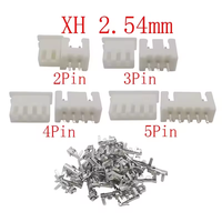 230 unids/set XH2.54 2,54mm/PH2.0 2,0mm Kits de terminales de paso conectores 2 pines 3 pines 4 pines 5 pines PH Kits JST conector adaptador de cable
