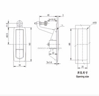 Verrouillage de porte à compression de panneau électrique MS7072-2