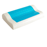 Kingworth Memory Foam Bett Orthopädisches Nackenkissen Visco Cool Memory Foam Kühlkissen mit Gel