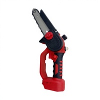 Gergaji Rantai Listrik 21V Portabel Tanpa Sikat, Alat Pemotong Kayu Genggam untuk Penebangan Kebun & Berkemah, Kelas DIY, OEM, Dapat Disesuaikan