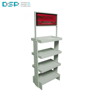 Étagère à boissons en bois à plusieurs niveaux inclinée, fabriquée en usine au Vietnam, présentoir en bois pour supermarché, magasin de détail, épicerie - Product Image 3