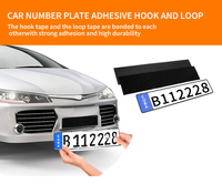 Vente en gros de cadres de plaque d'immatriculation invisibles, bandes adhésives auto-agrippantes, supports de plaque d'immatriculation pour voitures et motos, décoration
