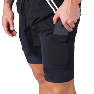Wholesale Casual Eco-Friendly Men's Fitness Workout Shorts Summer Breathable Lining Sports Gym - Product Image 2
