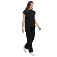 42393 Ensembles de Blouses Médicales Personnalisées ; Ensemble 3 Pièces Uniformes Médicaux Blouses Florales pour Femme Vêtements Médicaux Infirmiers
