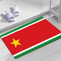 Tapis de sol rectangulaire en polyester et caoutchouc avec drapeau de la Guadeloupe, 40x60 cm, paillasson antidérapant pour entrée et cuisine