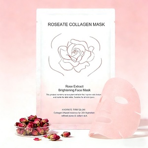 Mascarilla Facial de Ácido Hialurónico, Vitamina C y Colágeno de Marca Privada, Mascarilla Coreana para Dormir con Extracto de Rosa, Iluminadora - Product Image 4