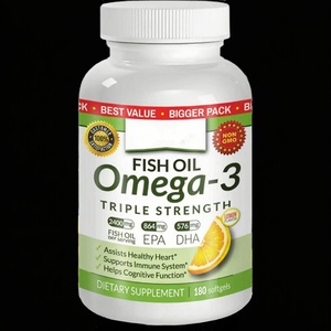 Acides Gras pour l'Équilibre Quotidien : Huile de Foie de Poisson Riche en Oméga-3 (EPA, DHA) et Huile de Poisson des Grands Fonds - Product Image 1