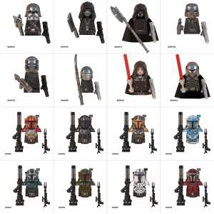 Ensemble complet de figurines miniatures éducatives en plastique à construire, ornements en briques imprimées, pièces variées pour les adolescents amateurs et collectionneurs - Product Image 6