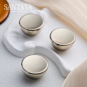 산타야 솔리드 PVD 니켈-실버 황동 손잡이 주방 캐비닛 손잡이 침실 옷장 서랍 손잡이 가구 손잡이 - Product Image 5