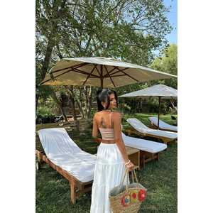 เสื้อครอปท็อปผู้หญิง ASKI DETAY ผ้าถักระบายอากาศดี ลายดอกไม้หรูหรา ทรงคอร์เซ็ท ไซส์ XS สั่งทำโลโก้ได้ แฟชั่นทันสมัย - Product Image 1