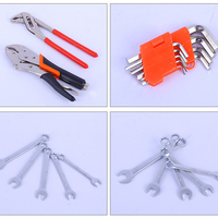 Kit de réparation de machine à vapeur 85 pièces en acier au chrome-vanadium, boîte à outils ménagère pliable à trois niveaux avec pinces