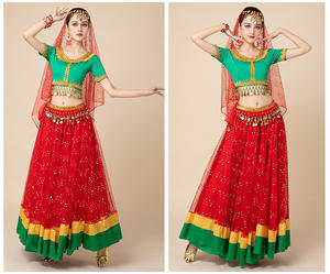 Venta al por Mayor <span class=keywords><strong>de</strong></span> Conjuntos <span class=keywords><strong>de</strong></span> Vestidos Brillantes <span class=keywords><strong>de</strong></span> Lentejuelas <span class=keywords><strong>de</strong></span> Alta Calidad para Mujer, Disfraces <span class=keywords><strong>de</strong></span> Danza del Vientre <span class=keywords><strong>de</strong></span> Princesa India <span class=keywords><strong>de</strong></span> Bollywood - Product Image 5