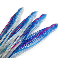 Jupe de poulpe à la traîne de couleur vive en PVC personnalisée leurre de pêche à la traîne plongeur profond appâts souples