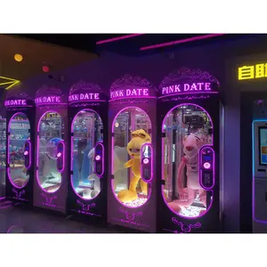 Amusement Equipment Coin Operated Games Claw Machine Vending Arcade Game Machine Pink Date Cut Gift Game Factory Prize Machine