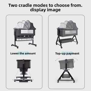 Cuna de Felpa para Bebé, Cuna Portátil Multifuncional Plegable para Recién Nacidos, Cuna para Dormir Junto a la Cama, Cuna para Niños Pequeños de 0 a 2 Años - Product Image 5