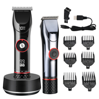 Tondeuse à cheveux professionnelle PRITECH de haute qualité, technologie avancée, réglage de la vitesse, avec base de charge