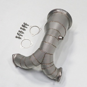 Sistema de Escape con Tubo de Bajada de Acero Inoxidable 304 y Protector Térmico para Audi S4 S5 2019-2022 3.0T, Grosor de 1.5mm, Garantía de 5 Años - Product Image 6