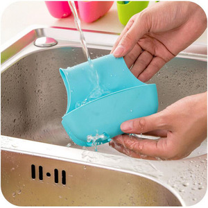 Panier suspendu en silicone en forme de selle pour évier, support de rangement de cuisine, panier égouttoir, porte-éponge pour évier double / <span class=keywords><strong>filtre</strong></span> / passoire - Product Image 3
