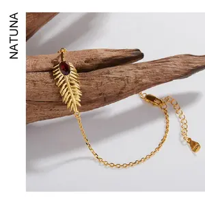 Natuna 18K chapado en oro pulseras de joyería de moda pulseras de cuentas pulseras de fiesta para las mujeres