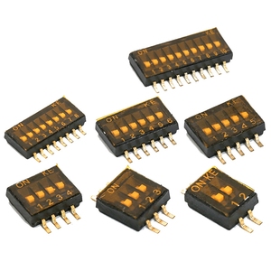 สวิตช์ DSHP02 SMD ระยะพิทช์ 1.27 มม. |   หน้าสัมผัสเคลือบทอง 1-10 ตำแหน่ง |   บรรจุภัณฑ์เทปและรีลแบบติดตั้งบนพื้นผิว |   สำหรับแผงวงจรพิมพ์ความหนาแน่นสูง - Product Image 1