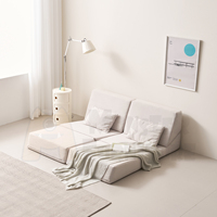 Ensemble de canapés pliables modernes Isla, gain de place, mousse compressée sous vide, installation rapide, tissu imperméable intelligent, modèle pour salon et animaux domestiques