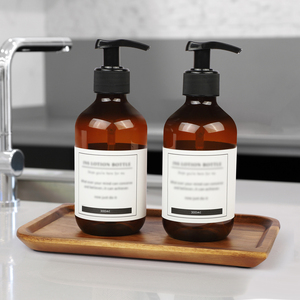 XH Petit plateau en bois d'acacia Plateau de vanité pour salle de bain, cuisine, comptoir, réservoir de toilette, évier - Product Image 2