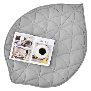 Coussin de refroidissement à double face à motif de feuille pour toutes <span class=keywords><strong>les</strong></span> saisons Couverture de voyage pondérée multifonctionnelle et apaisante - Product Image 4