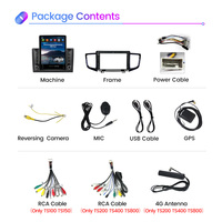 Autoradio Android MEKEDE Tesla pour HONDA PILOT écran partagé GPS BT stéréo AM FM voiture Gps système stéréo de voiture
