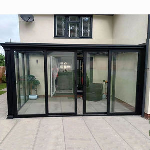 <span class=keywords><strong>Design</strong></span> Chine vente en gros serre en verre double solarium véranda en aluminium véranda de jardin véranda maisons en verre toit en verre - Product Image 3