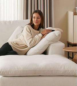 Canapé nuage en tissu français, module de mobilier de salon en similicuir avec lit en éponge et duvet pour appartement, hôtel ou villa - Product Image 6