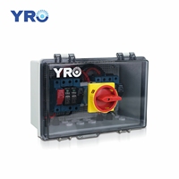 Boîte de combinaison de cordes pv cc 2 entrée 2 sortie 1000V avec commutateur d'isolateur cc Offre Spéciale pour la sécurité solaire Pv