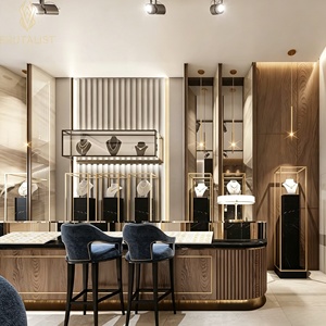 Diseño de Interiores para Tienda de Joyería y Relojes de Lujo, Personalización Completa de la Habitación, Vitrina de Vidrio, Decoración de Tienda - Product Image 3