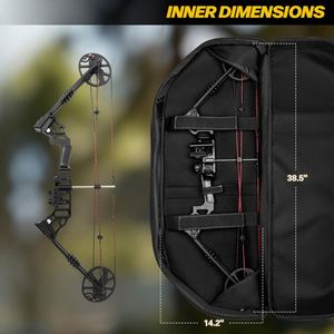 Sac de rangement pour arc et flèches de chasse, de haute qualité, personnalisable, durable, lavable, avec poche à sangle de sac à dos et rembourrage, pour la chasse - Product Image 5