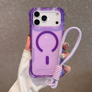 Funda Magnética 3 en 1 para Teléfono con Cordón, Varios Colores, TPU Mate + PC, Cubierta Protectora con Esquinas Anti-Impacto para iPhone 17 Pro Max - Product Image 5