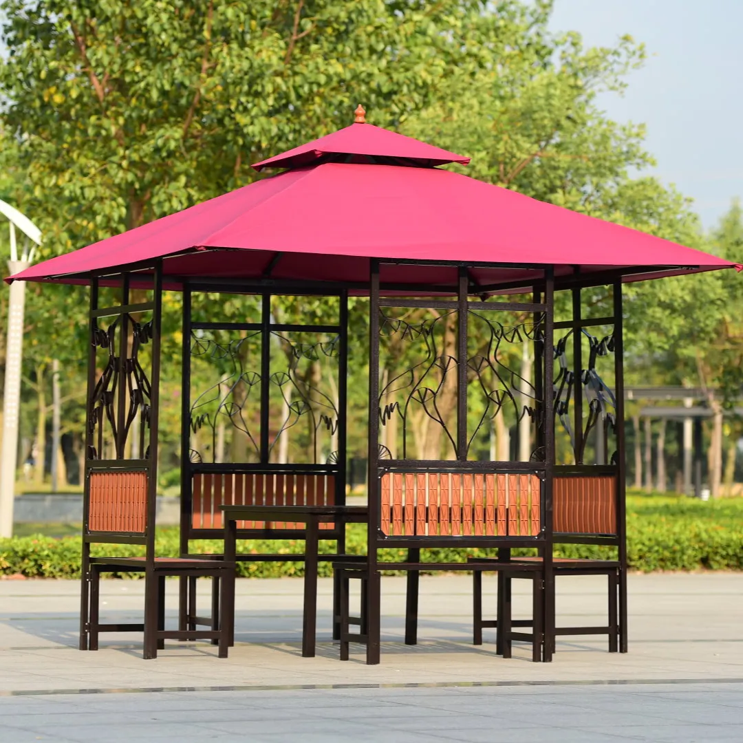 Barraca de metal personalizada, personalizada, 4x4 de alumínio da tailândia gazebo pergola, património de barraca de jardim